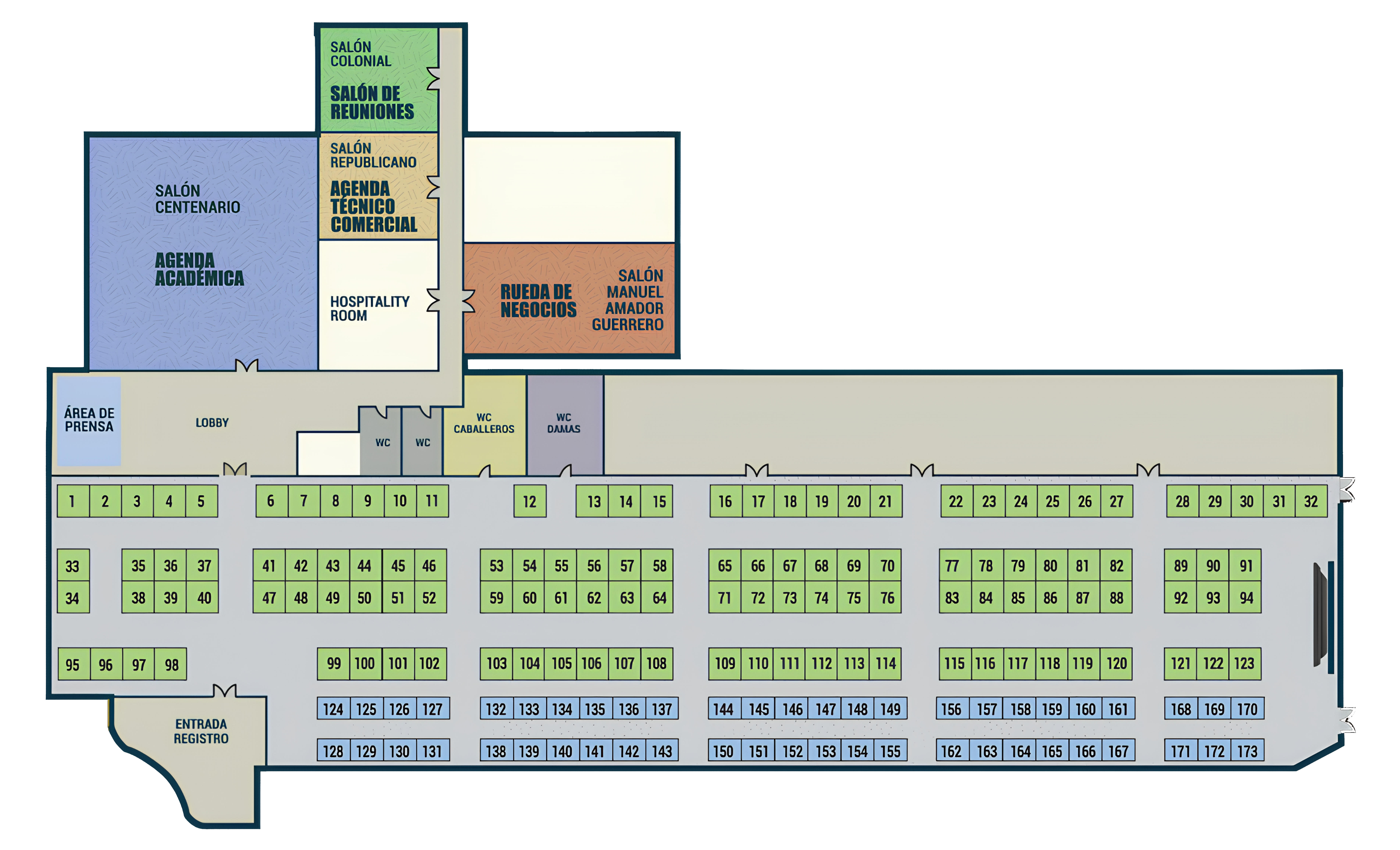 Plano de exhibición Expo Minera Internacional